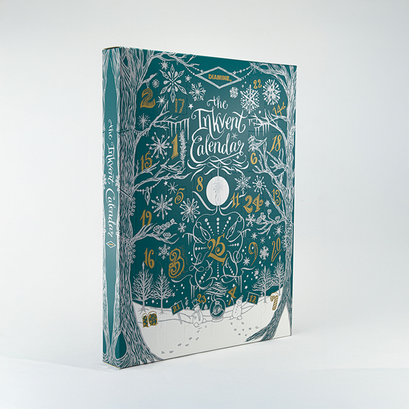 Diamine Diamine InkVent Calendar Teal Edition Calendario dell'Avvento 2025 con Inchiostri