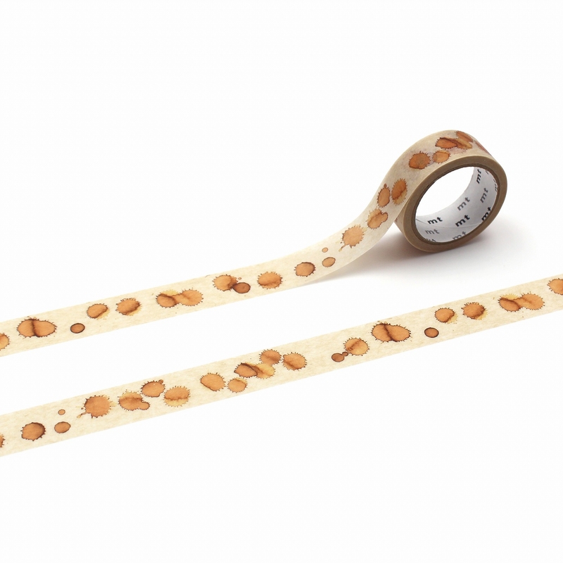 MT Masking Tape MT Upcycle Washi Tape Coffee Stain