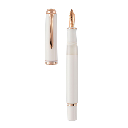 Pelikan Souveran M600 Penna Stilografica White & Rose Gold Edizione Speciale