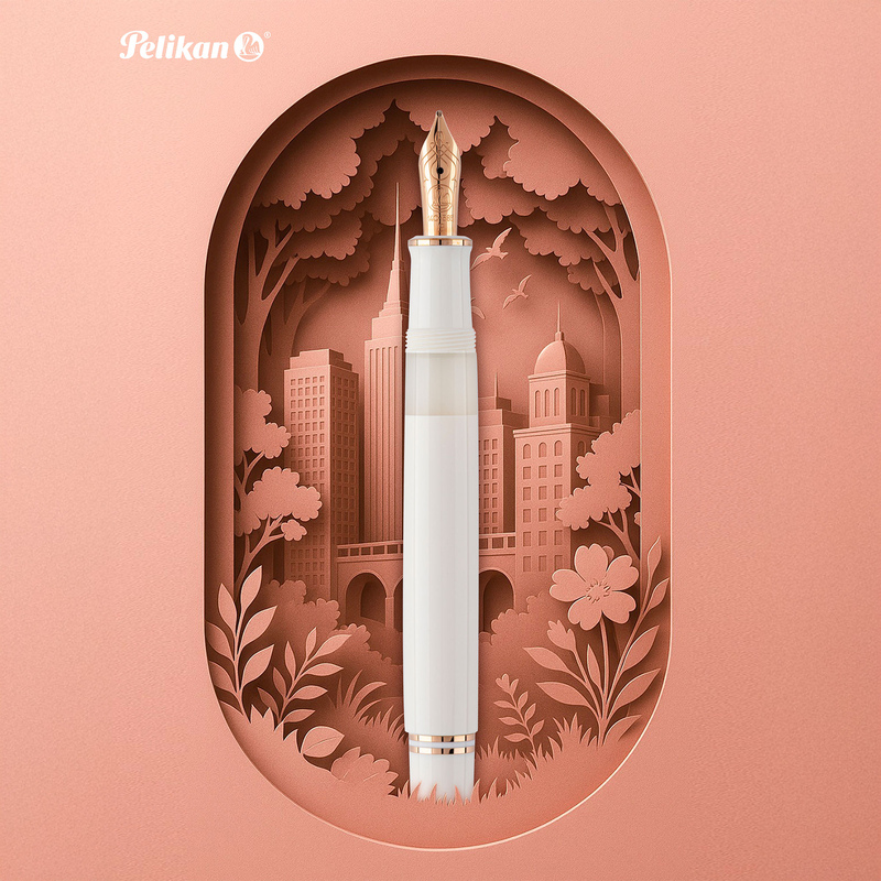 Pelikan Pelikan Souveran M600 Fountain Pen White & Rose Gold Special Edition