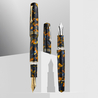 Leonardo Officina Italiana Leonardo Momento Zero Grande 2.0 Penna Stilografica Crepuscolo Marino & Oro Pennino 8 14k
