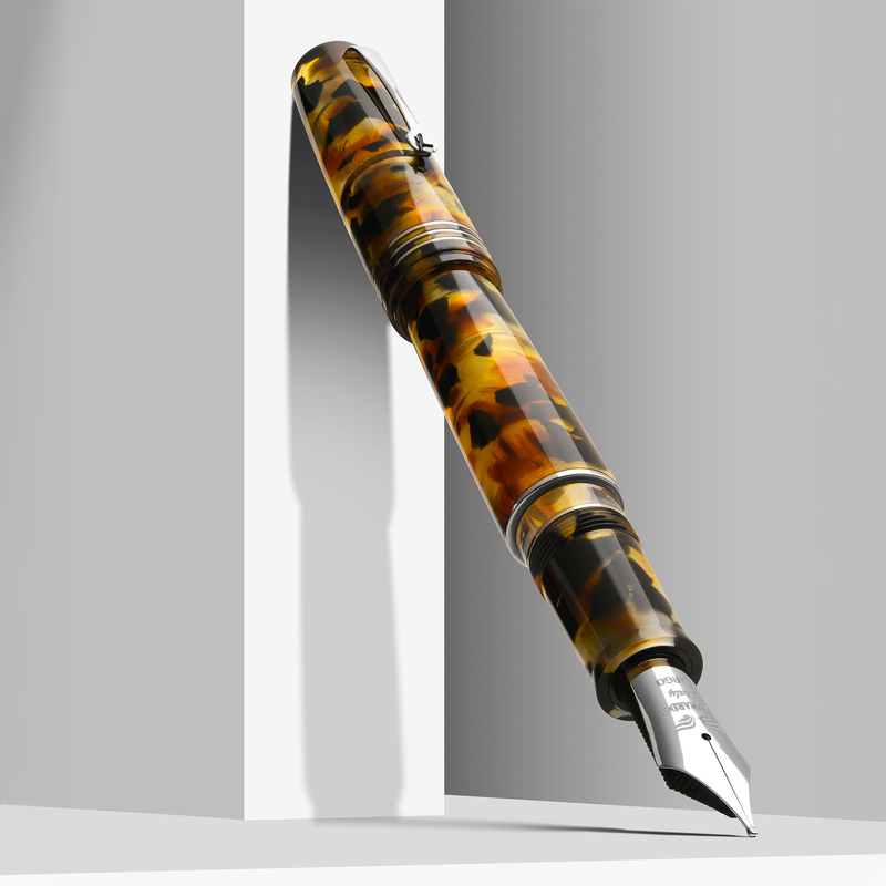 Leonardo Officina Italiana Leonardo Momento Zero Grande 2.0 Fountain Pen Sottobosco & Rhodium No. 8 Nib