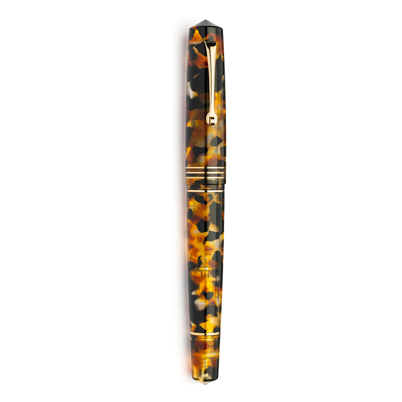 Leonardo Officina Italiana Leonardo Momento Zero Grande 2.0 Penna Stilografica Sottobosco & Oro Pennino 8 14k