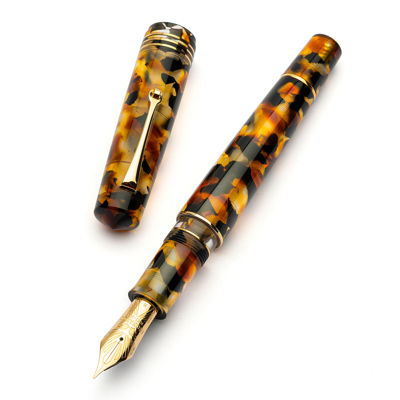 Leonardo Officina Italiana Leonardo Momento Zero Grande 2.0 Penna Stilografica Sottobosco & Oro Pennino 8 14k Leonardo Officina Italiana Leonardo Momento Zero Grande 2.0 Penna Stilografica Sottobosco & Oro Pennino 8 14k