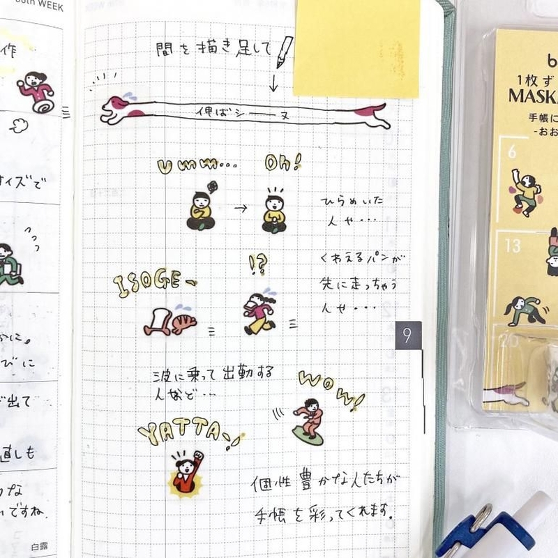 Bande Bande Washi Tape People Who Live in Notebooks Busy