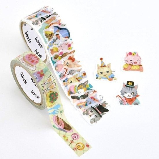 Bande Washi Tape Cat Party