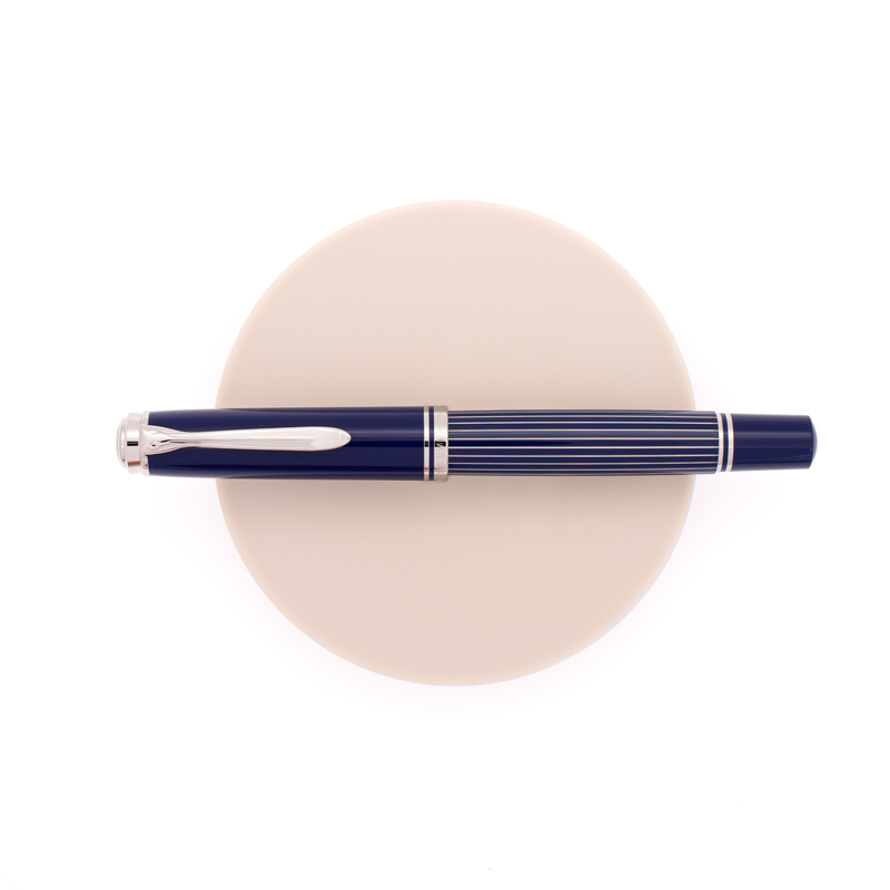 Pelikan Pelikan Souveran M815 Fountain Pen Metal Striped Blue Special Edition