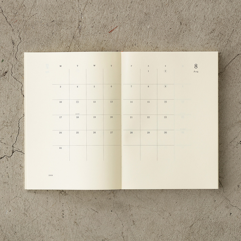 MD Paper MD Paper Notebook Diary 2026 Weekly A5 "Thin"