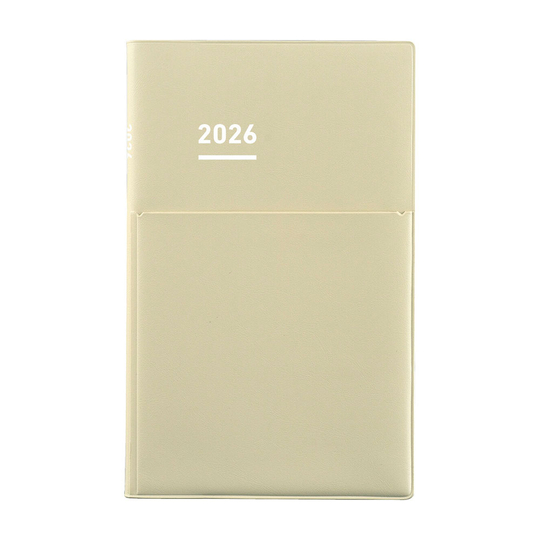 Kokuyo Jibun Techo Biz Agenda 2026 A5 Slim Beige