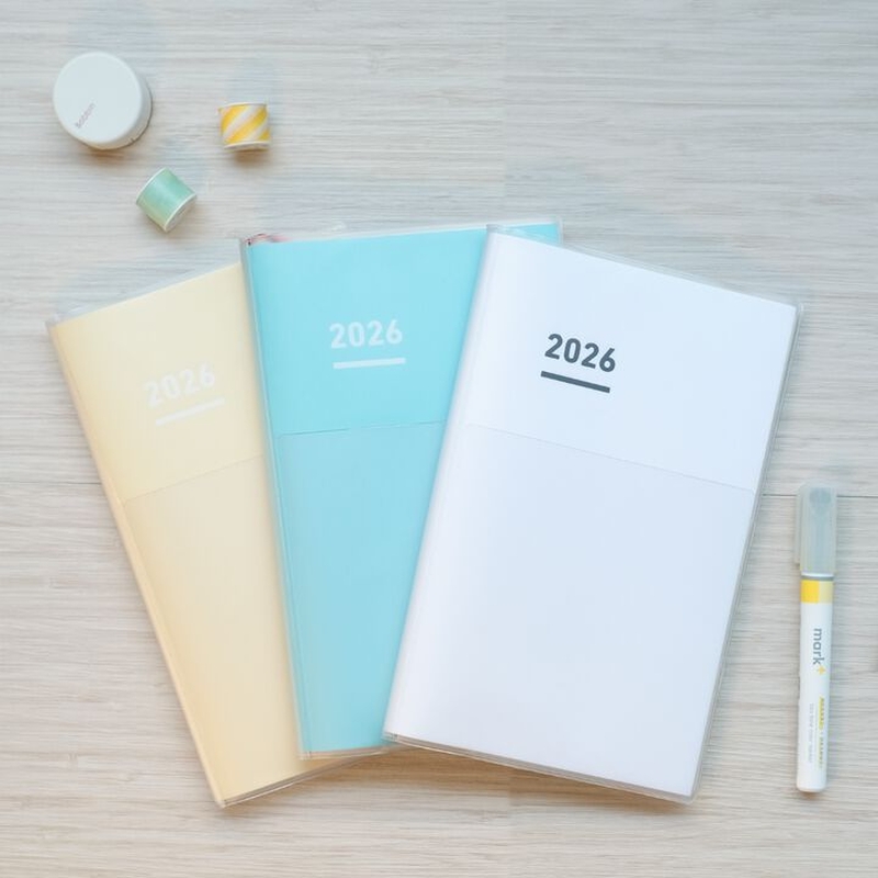 Kokuyo Kokuyo Jibun Techo Diary 2026 A5 Slim White