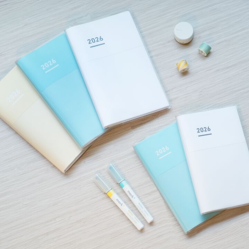 Kokuyo Kokuyo Jibun Techo Diary 2026 A5 Slim White