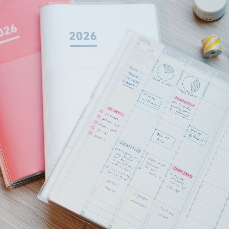 Kokuyo Kokuyo Jibun Techo First Kit Agenda 2026 A5 Slim Viola
