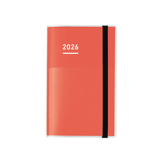 Kokuyo Jibun Techo First Kit mini Agenda 2025 B6 Slim Rossa