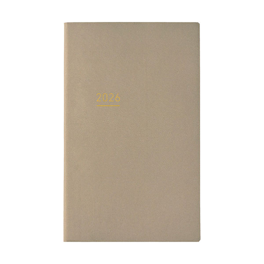 Kokuyo Jibun Techo Lite Agenda 2026 A5 Slim Beige