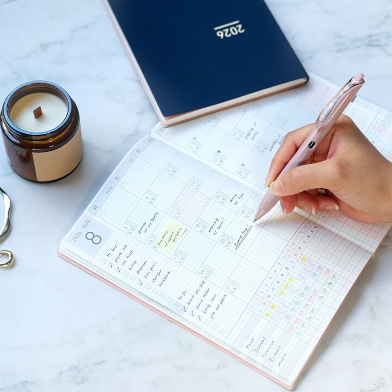 Kokuyo Kokuyo Jibun Techo Lite 2026 A5 Slim Beige
