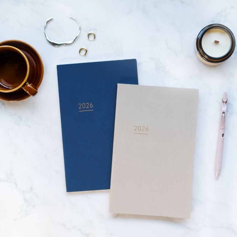 Kokuyo Kokuyo Jibun Techo Lite 2026 A5 Slim Beige