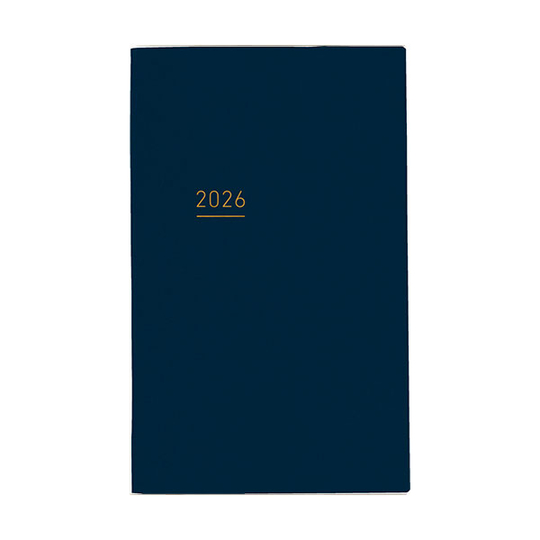 Kokuyo Jibun Techo Lite Agenda 2026 A5 Slim Navy