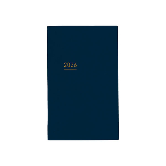 Kokuyo Jibun Techo Lite mini Agenda 2026 B6 Slim Navy