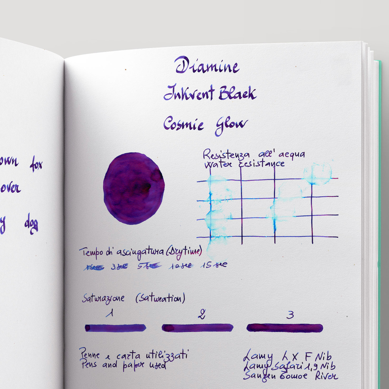 Diamine Diamine Inkvent Cosmic Glow Ink Bottle 50 ml Black Edition Extreme Sheen