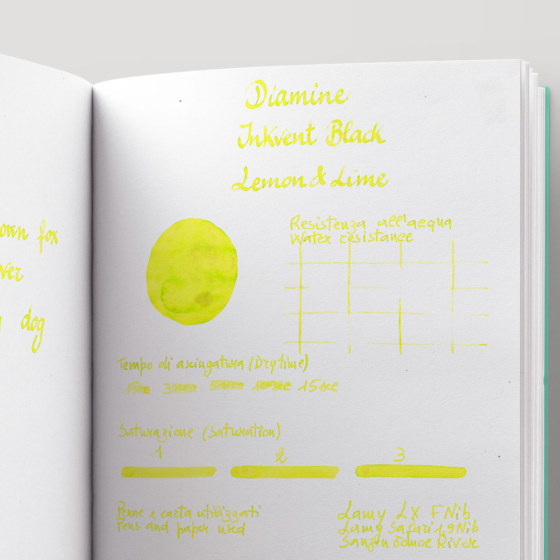 Diamine Diamine Inkvent Lemon & Lime Ink Bottle 50 ml Black Edition Chameleon