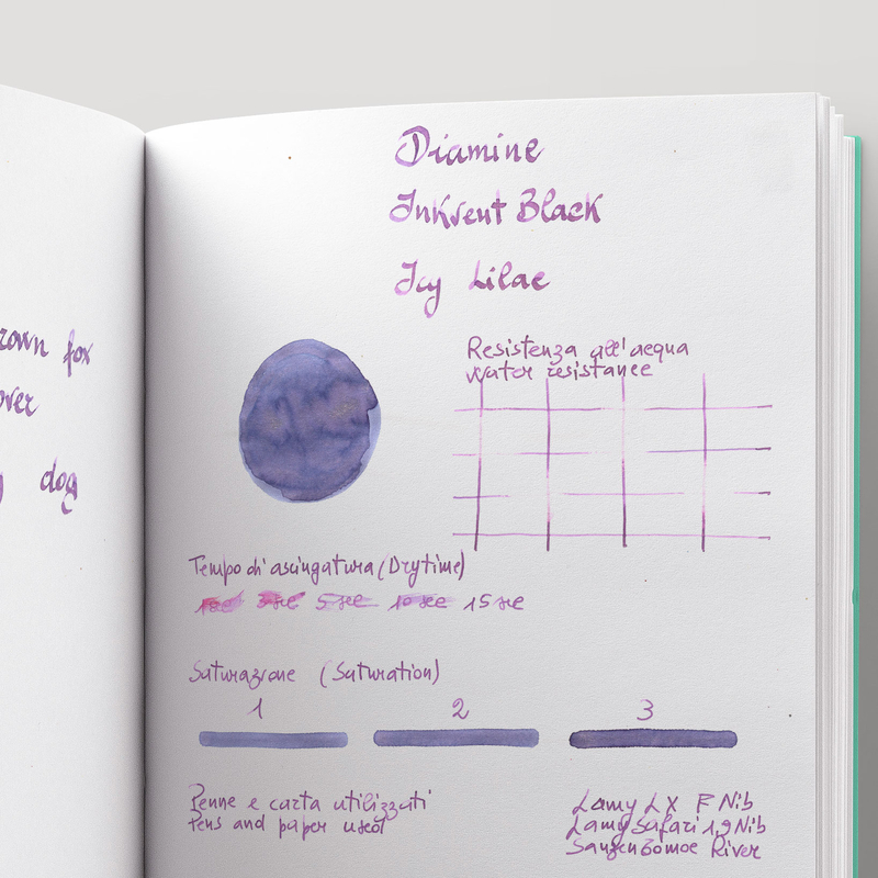 Diamine Diamine Inkvent Icy Lilac Inchiostro 50 ml Black Edition Shimmer