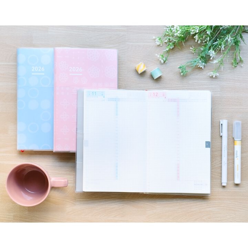Kokuyo Kokuyo Jibun Techo Days Agenda 2026 A5 Slim SOU.SOU Blue