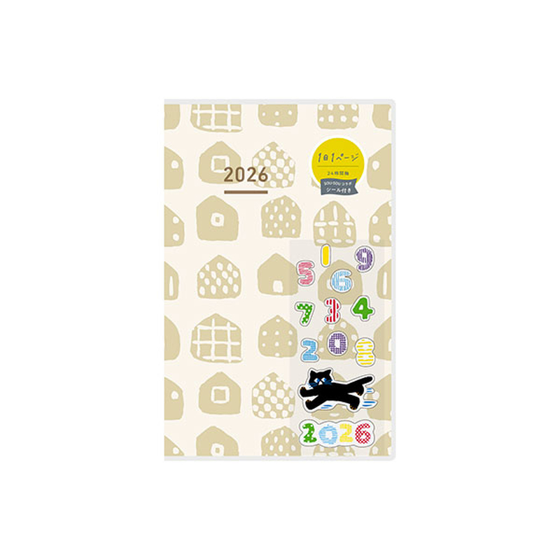 Kokuyo Kokuyo Jibun Techo Days mini Agenda 2026 B6 Slim SOU.SOU Ivory