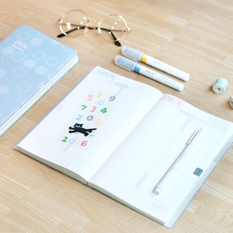 Kokuyo Kokuyo Jibun Techo Days mini 2026 B6 Slim SOU.SOU Ivory