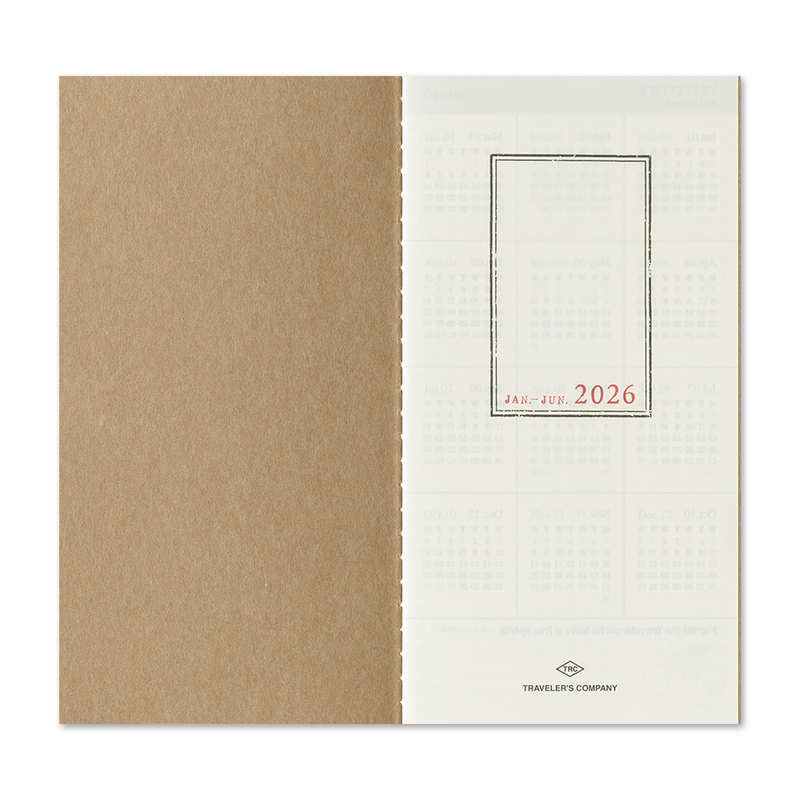 Traveler's Company Traveler's Notebook Agenda 2026 Settimanale Verticale Regular Size