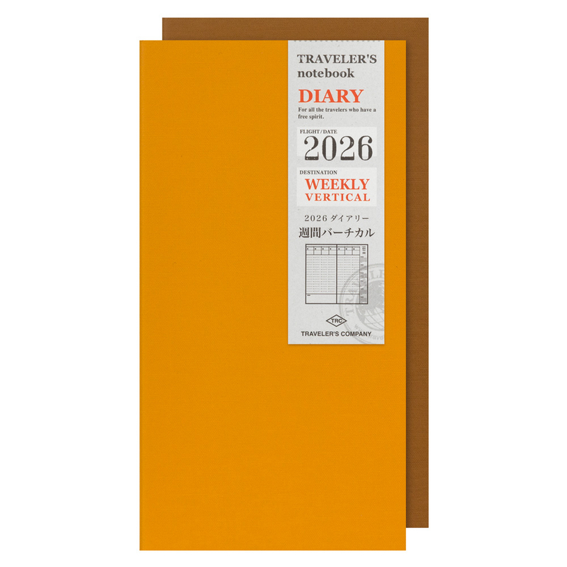 Traveler's Company Traveler's Notebook Agenda 2026 Settimanale Verticale Regular Size