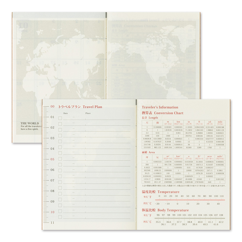 Traveler's Company Traveler's Notebook Agenda 2026 Mensile Passport Size