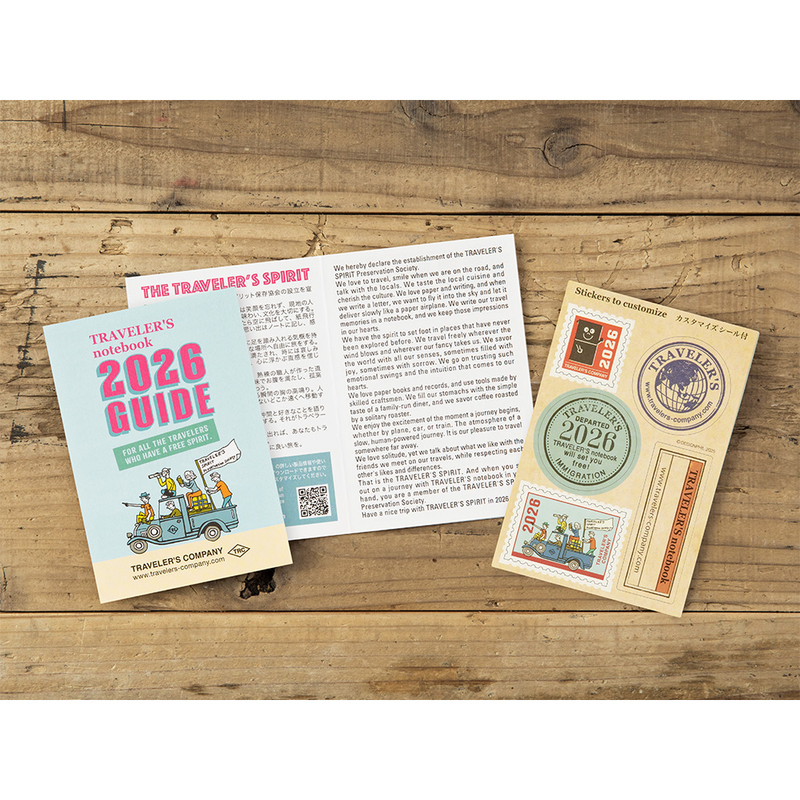 Traveler's Company Traveler's Notebook Refill 2026 Monthly Diary Passport Size