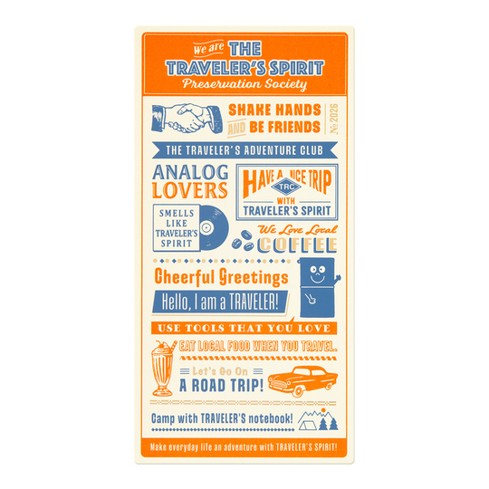 Traveler's Notebook Sottopagina Regular Size 2026 in Edizione Limitata
