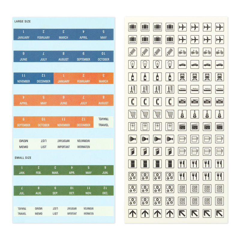 Traveler's Company Traveler's Notebook Set Adesivi per Agende 2026