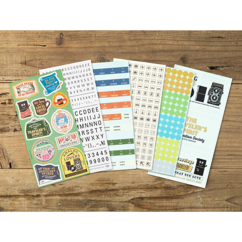 Traveler's Company Traveler's Notebook Set Adesivi per Agende 2026