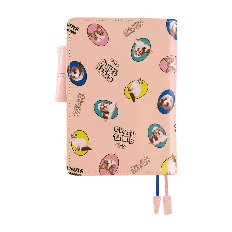Hobonichi Hobonichi Candy Stripper: Random Dog & Cat (Pink) A6 [Cover Only]