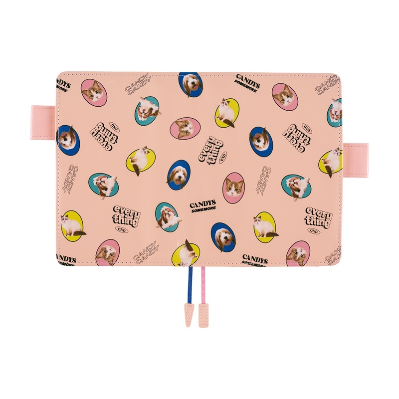 Hobonichi Hobonichi Candy Stripper: Random Dog & Cat (Pink) A6 [Cover Only]