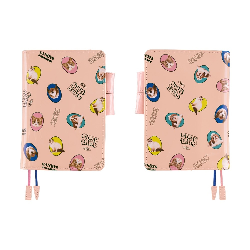 Hobonichi Hobonichi Candy Stripper: Random Dog & Cat (Pink) A6 [Cover Only]