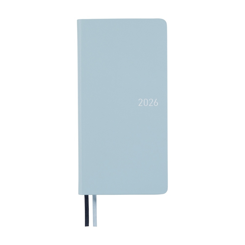 Hobonichi Hobonichi Techo Weeks 2026 Leather: Snow Blue