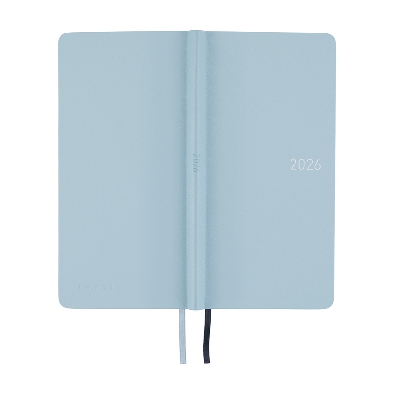 Hobonichi Hobonichi Techo Weeks 2026 Leather: Snow Blue