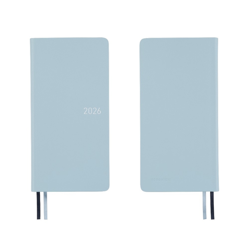 Hobonichi Hobonichi Techo Weeks 2026 Leather: Snow Blue