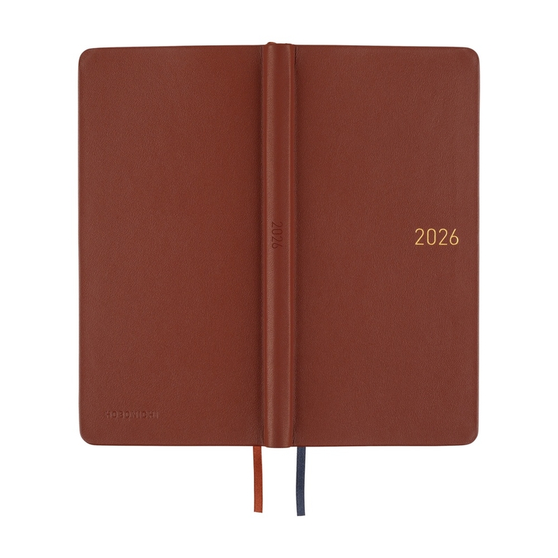 Hobonichi Hobonichi Techo Weeks 2026 Leather: Wine Brown