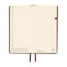 Hobonichi Hobonichi Techo Weeks Leather: Wine Brown Agenda 2026 Settimanale