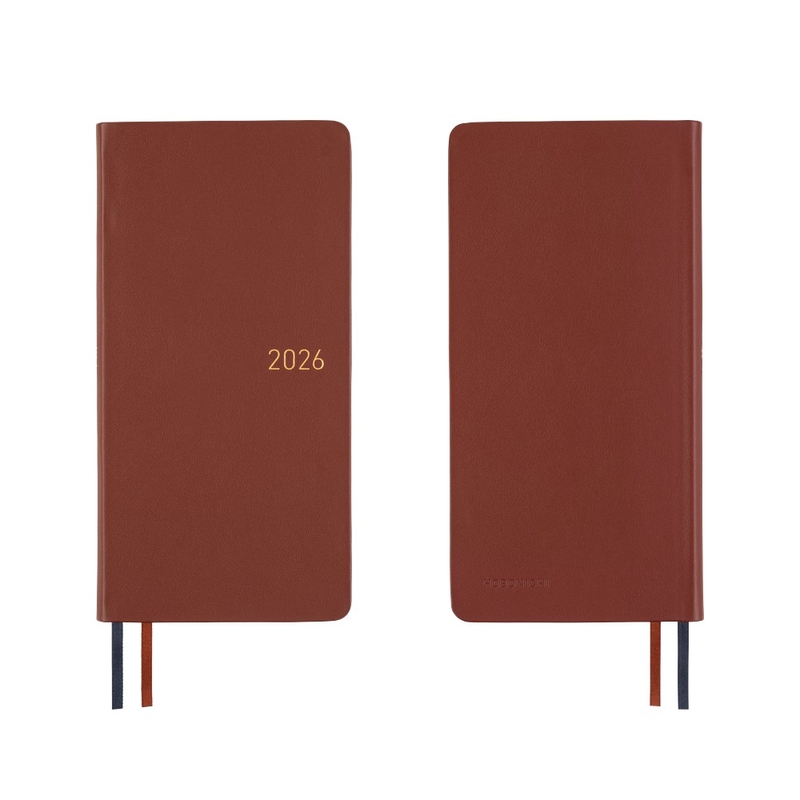 Hobonichi Hobonichi Techo Weeks 2026 Leather: Wine Brown