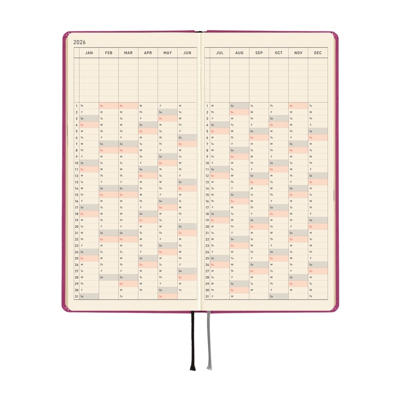 Hobonichi Hobonichi Techo Weeks 2026 Colors: Peony Purple