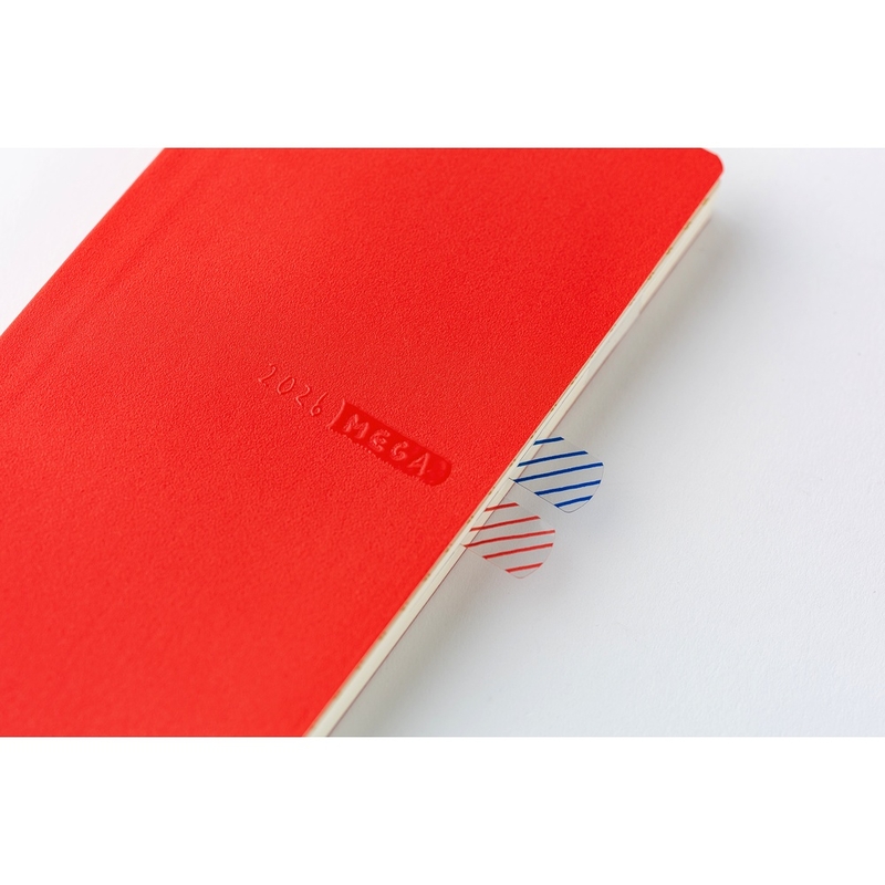 Hobonichi Hobonichi Techo Weeks 2026 Mega Sneaker: Tomato Red
