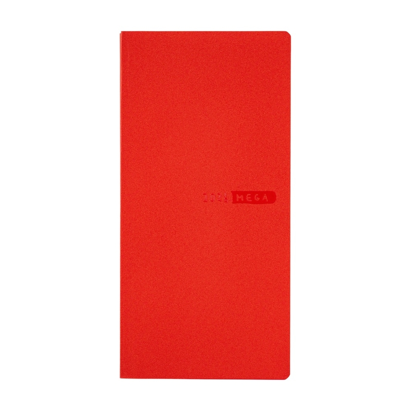 Hobonichi Hobonichi Techo Weeks 2026 Mega Sneaker: Tomato Red