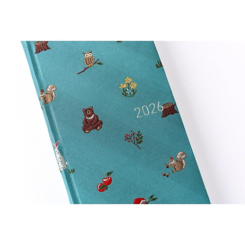 Hobonichi Hobonichi Techo Weeks 2026 Mega Bow & Tie: In the Forest
