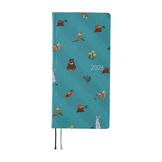 Hobonichi Techo Weeks 2026 Mega Bow & Tie: In the Forest
