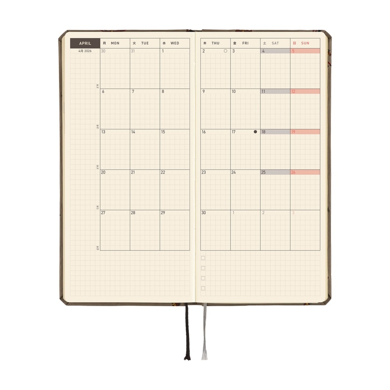 Hobonichi Hobonichi Techo Weeks 2026 Mega Bow & Tie: Galloping Horses